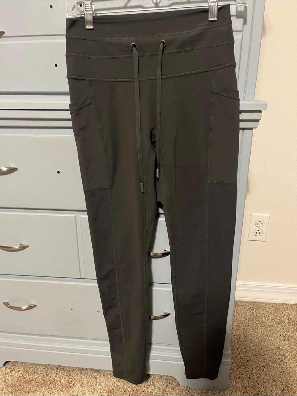 POPFLEX Olive Green Cargo Leggings